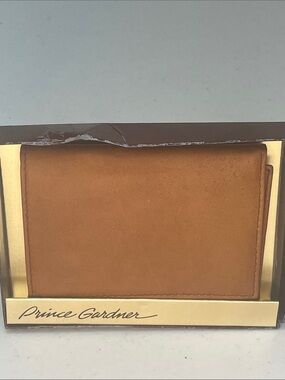 Tan Leather Card & Key Organizer